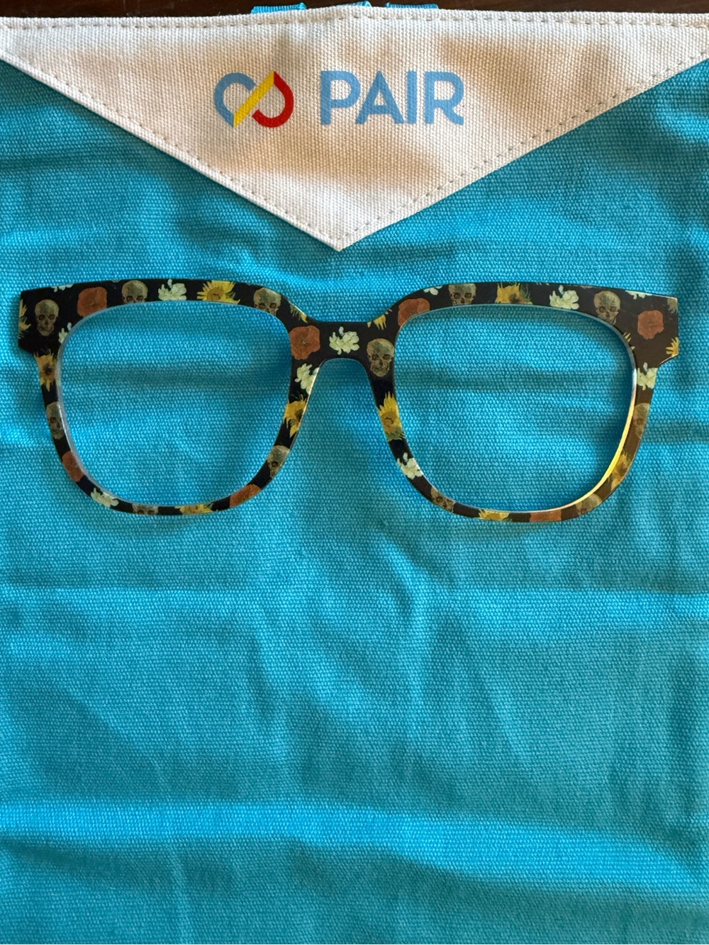 PAIR Eyewear Floral Skulls Murphy Topper